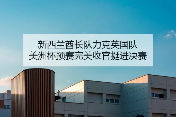 新西兰酋长队力克英国队 美洲杯预赛完美收官挺进决赛